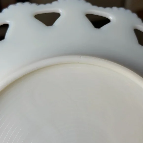 Vintage Milk Glass Plate - Picture 5 of 6